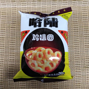 比克亲亲哈陆20g/包鸡味圈零食热销膨化怀旧休闲食品小吃儿童回忆