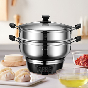 苏泊尔电炒锅多功能家用插电热锅一体式煎蒸煮饭面炒菜火锅大容量