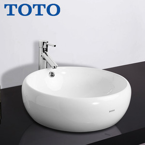 toto台上盆lw366rb/709圆形陶瓷家用卫生间洗漱盆脸盆洗手池面盆