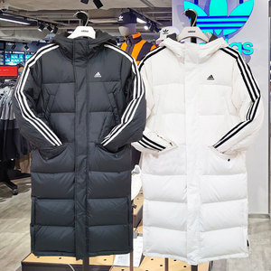 阿迪外套女冬三叶草阿迪达斯