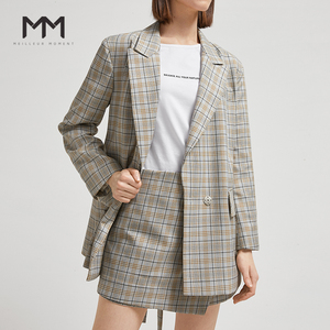 商场同款mm麦檬2019春装新款韩版格子裙裤女短裤5192150181