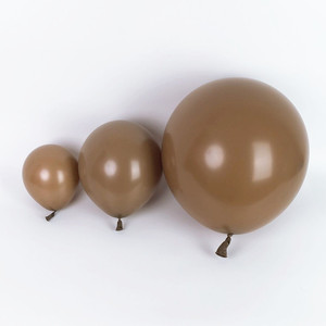 5寸10寸18寸深咖啡卡机棕色乳胶气球商场森林系主题布置树枝树杆