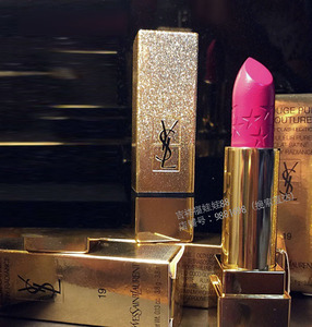 美国正品购ysl星辰口红圣诞限量版星星迷魅方管19玫红/52星你/70
