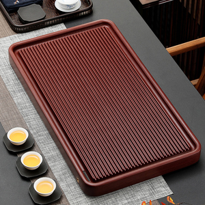 32支电木茶盘小号家用电胶木排水茶海长方形茶台托盘功夫垫木茶盘