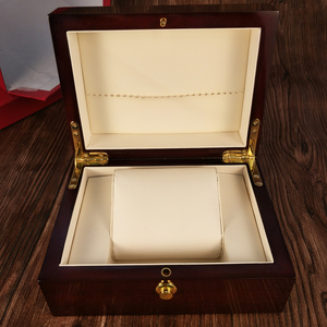红木纹首饰盒手表盒收纳木盒子复古情侣放表盒新年礼盒包装盒定做