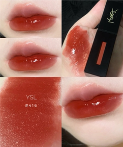 现货 ysl圣罗兰黑管唇釉镜面口红416 热门色持久显色水光617 610