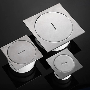 304不锈钢清扫口地面检查口 pvc下水管方形扫除口dn50 75 110 160