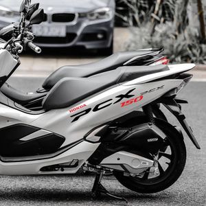适用于本田pcx150踏板摩托车改装车贴拉花反光贴车身保护贴可订制