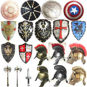 万圣节cos影视主题武器装备动漫兵器远征军盾 斯巴达古罗马盾牌