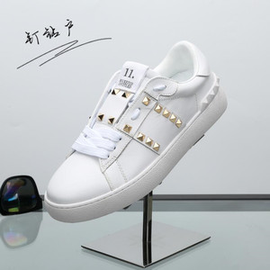 明星cl抖音快手潮酒吧夜店网gz铆钉小白鞋乐福懒人女板鞋男鞋同款