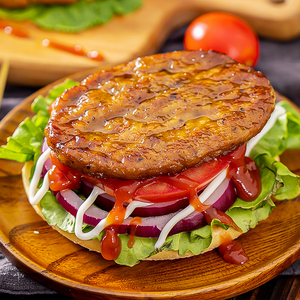 001人付款淘宝正大上品牛肉饼 黑椒肉饼1kg鸡肉汉堡饼冷冻半成品 商用