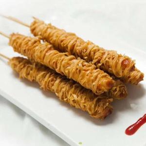 金丝鸡柳棒 脆皮鸡肉串炸串小吃 油炸半成品鸡排炸鸡小吃 12串
