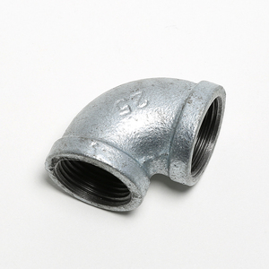 镀锌弯头90度内牙丝扣口铸铁玛钢管件4分6分1寸dn15 20 25 65 80