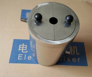水循环不锈钢冷却分散机料桶5l料罐循环1.5L3.5L双层料桶2.5L料筒