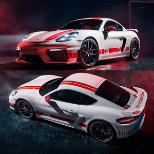 保时捷718车贴拉花 cayman gt4车身贴gt2 3 911boxster侧裙贴纸
