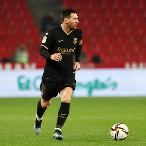 20-21欧冠巴萨客场黑金球衣10号梅西7号格列兹曼德容球员版足球服