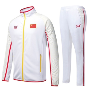 功晨体育/361赞助中国国家队游泳自行车手球拳击领奖服上衣男女