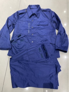 库存货正品87海冬作训服 耐磨宽松涤卡蓝色工作作训服