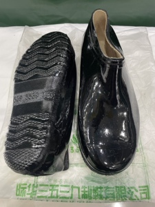 3539全橡胶元宝男女雨鞋低帮老款耐磨中老人水鞋