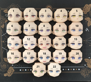 9818人付款淘宝超轻粘土脸ob11软陶gsc手办眼睛水贴纸 动漫人偶眼睛