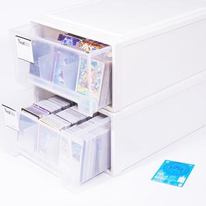 游戏王大卡盒日本卡砖收纳箱卡片分类宝可梦万智奥特曼卡夹抽屉盒