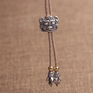 纯手精工虎牙天珠弟子珠收尾百香籽星月金刚椰蒂108佛珠手串配饰