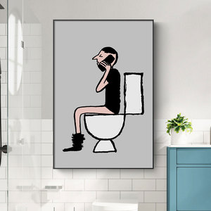 插画装饰画客厅