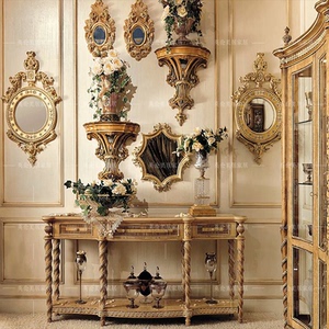 意大利宫廷玄关装饰柜法式奢华别墅玄关欧式实木玄关北京家具定制