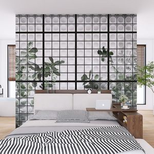 tb695367681淘宝仿钢化玻璃墙纸工业风酒吧ktv办公室服装店壁纸拍照