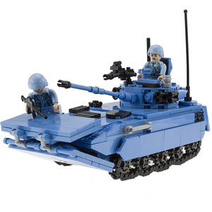 开益中国05式两栖步兵战车兼容乐高履带式装甲突击车军事拼装积木