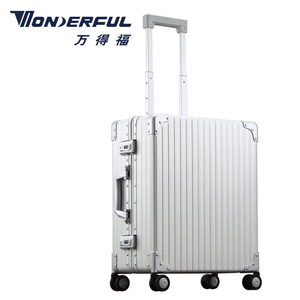 万得福AC-2323镁铝合金拉杆箱万向轮行李箱23寸登机箱旅行箱箱包