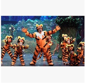 新款儿童节童话人偶剧舞蹈动物照一照镜子老虎虎虎生威演出服装