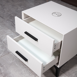 【拍下到店提货】欧派现代极简床头柜智能无线充电烤漆面板百搭