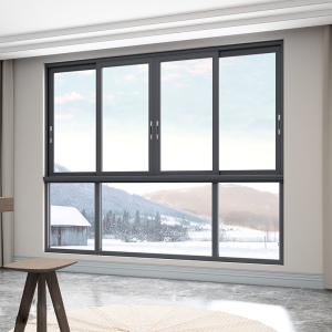 弧形钢化玻璃窗户