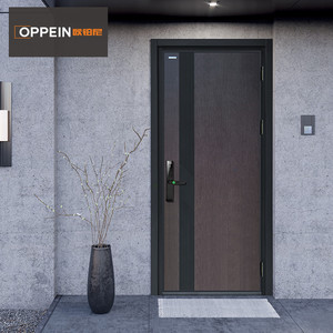 欧铂尼木门入户门别墅大门进户门防盗门家用铂盾装甲门欧派木门