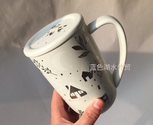 CYGJ-CQ-151 超da牌!外贸出口美国原单 陶瓷带盖大奶杯茶杯水杯