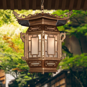 中式户外吊灯屋檐仿古阳台亭灯笼古典宫灯凉亭庭院复古室外防水灯