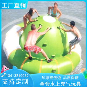 充气漂浮物玩具大型儿童成人水上卡通船风火轮海豚乐园娱乐设备