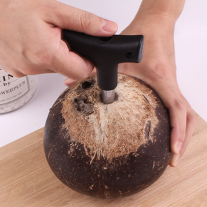 食品级不锈钢开椰子器椰子开孔器打口器加厚青椰老椰打孔钻孔工具