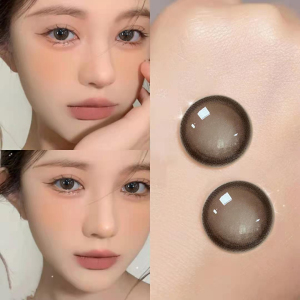 somnus美瞳大高光黑巧原宿布偶小奶狗棕甜久荔枝半年抛隐形眼镜yp