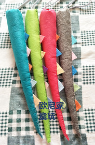 纯手工小尾巴幼儿园游戏教具尾巴模仿各种动物尾巴不织布diy道具