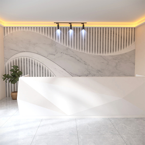 北欧仿大理石格栅墙纸网红服装店美容院公司前台直播间背景墙壁纸