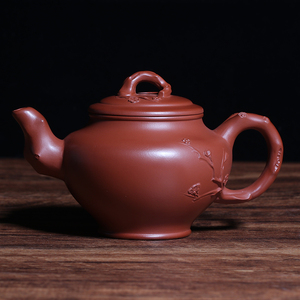 宜兴紫砂壶名家纯手工陈菊华大红袍朱泥功夫泡茶壶报春壶