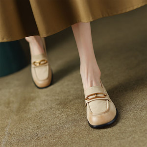 猫爷自制文艺复古软妹小皮鞋女英伦风棕色乐福鞋日系jk制服单鞋子