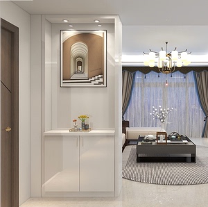 美式玄关柜白色