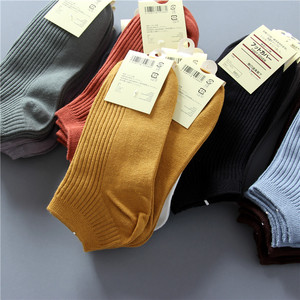 外贸男袜 10色集合 四季通勤纯棉针织船袜 短筒低帮休闲百搭袜子