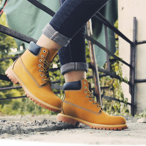 jacata易佰达国产大黄靴莆田官方正品踢不烂雪地靴防水防滑马丁靴