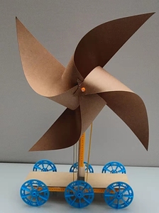 科学小制作风力小车侧风负重比赛小车