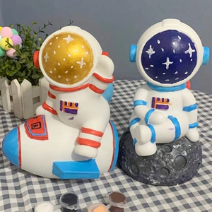 悠悠石膏模具 太空人 宇航员20cm 乳胶模具 儿童益智手工制作diy