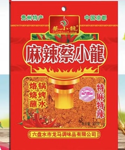 贵州特产麻辣蔡小龙辣椒面300g烙锅烧烤蘸料五香